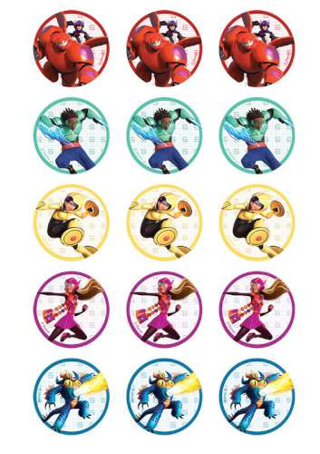 Big Hero 6 Edible Icing Cupcake Images - Click Image to Close